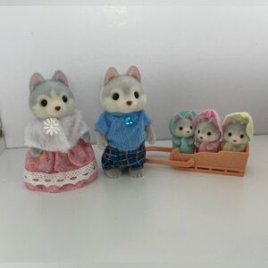Calico Critters Husky Family